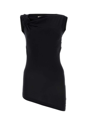 Alexander McQueen Knot-detailed Asymmetric-hem Top