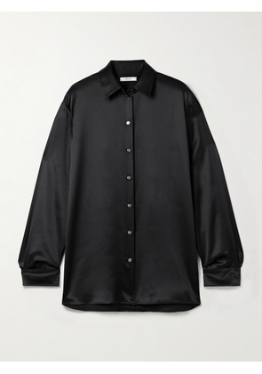The Row - Sisilia Oversized Silk-satin Shirt - Black - US0,US2,US4,US6,US8,US10