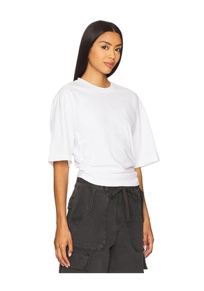 AGOLDE Shari Tee in White in White. Size S. Also in M, XS.