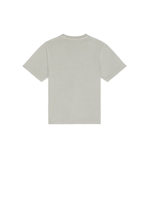 AGOLDE Asha Mock Neck Tee in Grey. Size L. Also in S, XL/1X.