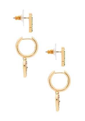 BaubleBar University Of Texas At Austin Earring Set Of 2 in Metallic Gold.