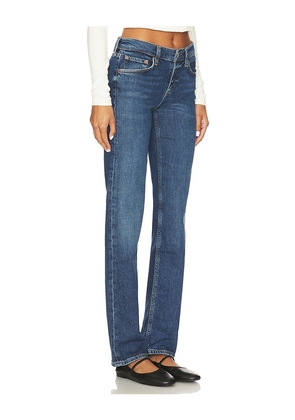 AGOLDE Low Rise Slim Jeans in Blue. Size 23. Also in 26, 27, 28, 29, 32.