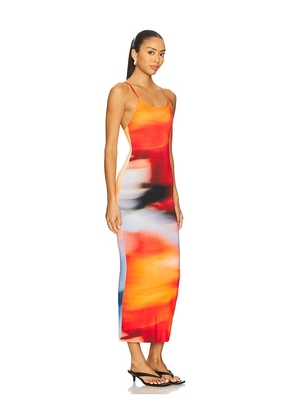 Feners Lagarta Dress in Red. Size L. Also in M, S, XL, XS.