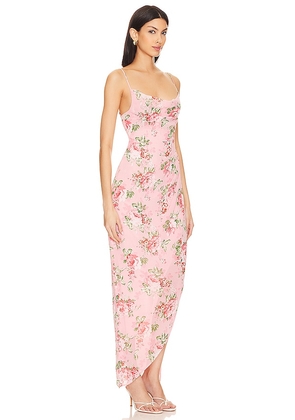 MORE TO COME Catalina Wrap Maxi Dress in Pink. Size L. Also in M, S, XS.