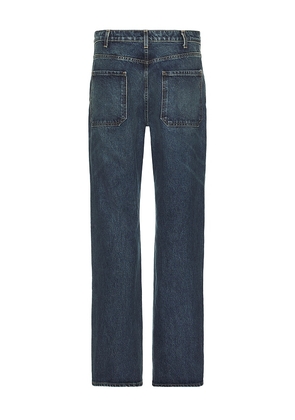 NILI LOTAN Matteo Welder Jeans in Blue. Size 33. Also in 32.