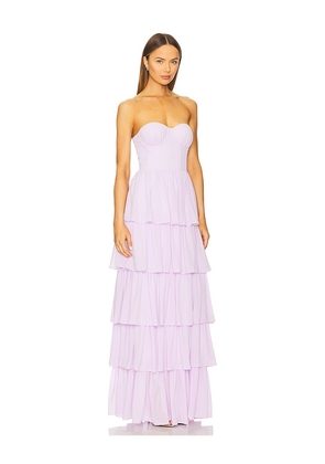 Lovers and Friends Hattie Gown in Lavender. Size M. Also in L, S, XS, XXS.