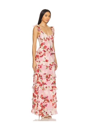Runaway The Label Melvina Maxi Dress in Pink. Size M. Also in L, S, XS.