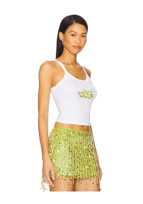 Polychrome Goods Olive Tank in White. Size L. Also in M, XL, XS.