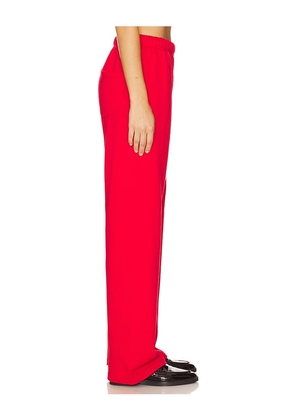 The Mayfair Group Rich in Life Wide Leg Sweatpants in Red. Size S/M. Also in L/XL, M/L, XS.