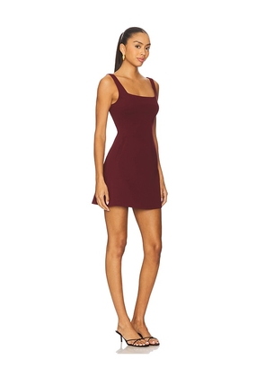 SNDYS Olive Mini Dress in Wine. Size L. Also in XS, XXL, XXS.