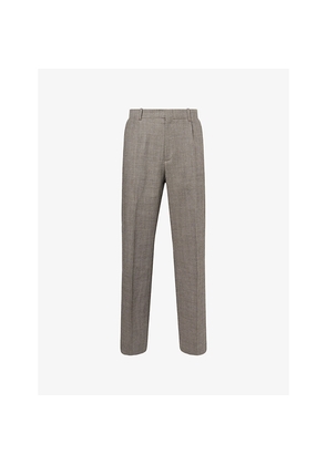 Mens Our Legacy Borrowed Wide Tapered-Leg Wool Chino Trousers