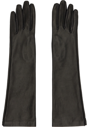 La Collection Black Connie Long Gloves