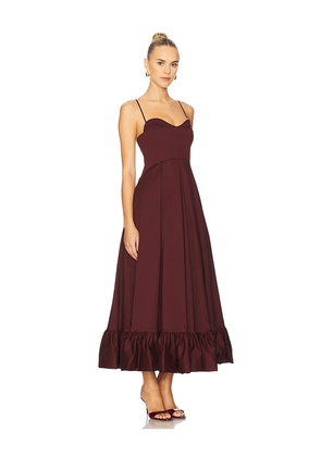 Clea Vandalia Dress in Burgundy. Size L. Also in M, S, XS.