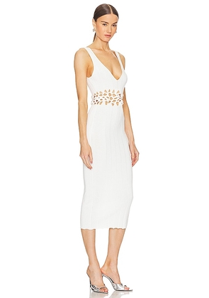 Michael Costello x REVOLVE Evelyn Midi Dress in Ivory. Size M. Also in S, XL.