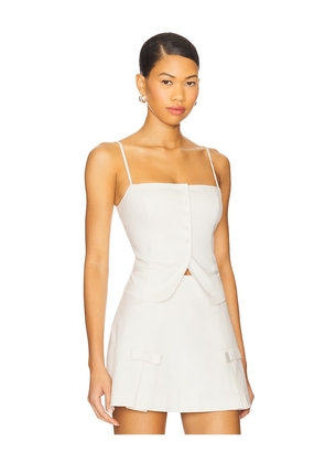 MAJORELLE Ciera Top in Ivory. Size M. Also in L, S, XL, XS, XXS.