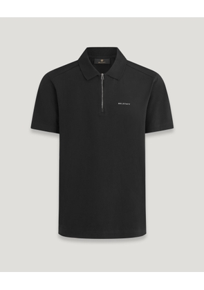 Belstaff Alloy Polo Men's Cotton Jersey Black Size 2XL
