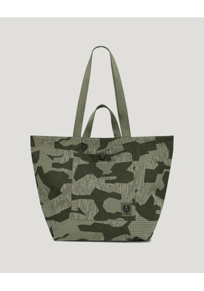 Belstaff Terrain Camo Tote Bag Men's Terrain Camo Surplus Green One Size