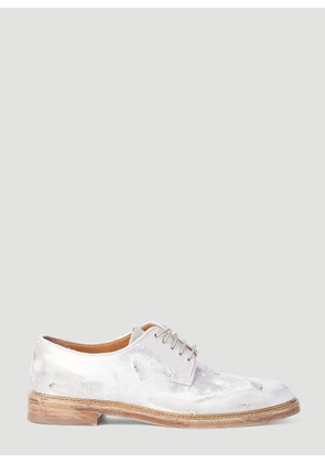 Maison Margiela Distressed Oxford Shoes - Man Lace Ups White Eu - 43