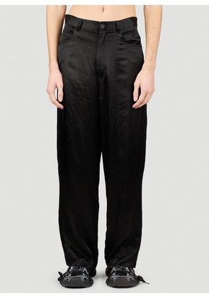 Balenciaga Five Pocket Satin Pants -  Pants Black S