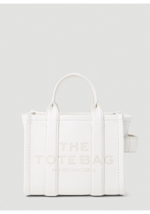 Marc Jacobs Leather Micro Tote Bag - Woman Tote Bags White One Size