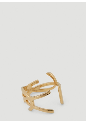 Saint Laurent Monogram Ring - Woman Jewellery Gold 10