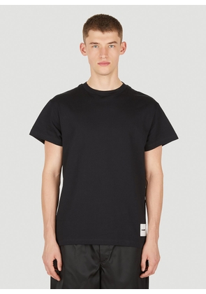 Jil Sander+ Set Of Three Logo Print T-shirts - Man T-shirts Black M