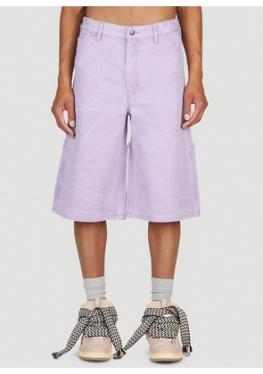 Acne Studios Relaxed Cotton Shorts - Man Shorts Purple Xl