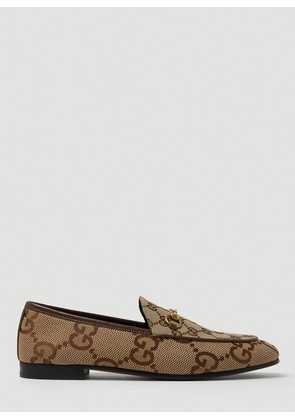 Gucci Gg Horsebit Loafers - Woman Loafers Beige Eu - 38