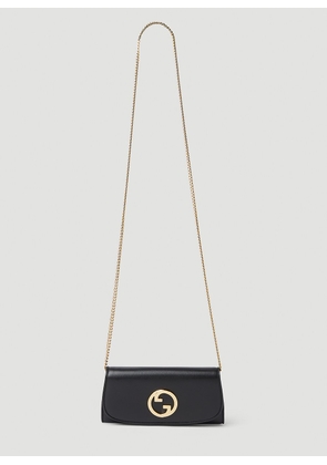 Gucci Blondie Roxy Chain Wallet - Woman Shoulder Bags Black One Size