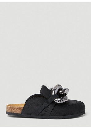 JW Anderson Chain Backless Loafers - Woman Slip Ons Black Eu - 40