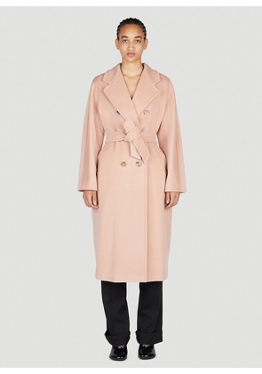 Max Mara Madame Double Breasted Coat - Woman Coats Pink It - 42