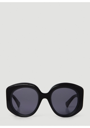 Gucci Gg1308s Round Sunglasses - Woman Sunglasses Black One Size