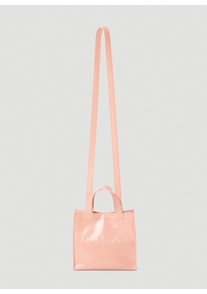 Acne Studios Logo Mini Shopper Tote Bag - Woman Tote Bags Pink One Size