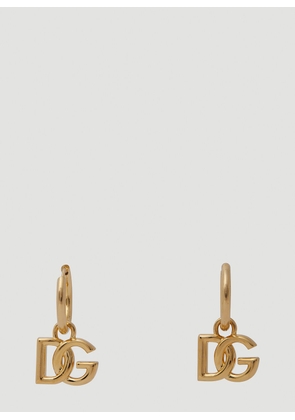 Dolce & Gabbana Logo Plaque Earrings - Man Jewellery Gold One Size