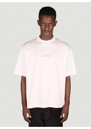 Marni Logo Print T-shirt - Man T-shirts Pink Eu - 48
