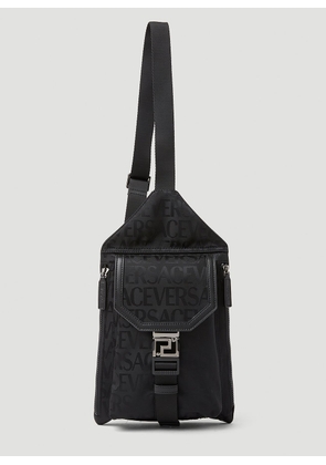 Versace One Shoulder Crossbody Bag - Man Crossbody Bags Black One Size