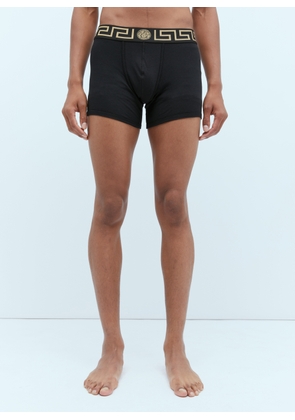 Versace Pack Of Two Greca Border Briefs - Man Underwear Grey 5