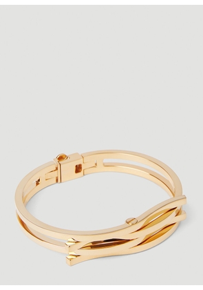 Saint Laurent Intertwined Cuff Bracelet - Woman Jewellery Gold M