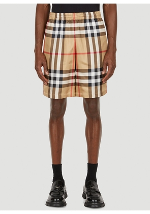 Burberry Bradeston Vintage Check Shorts - Man Shorts Beige Xl