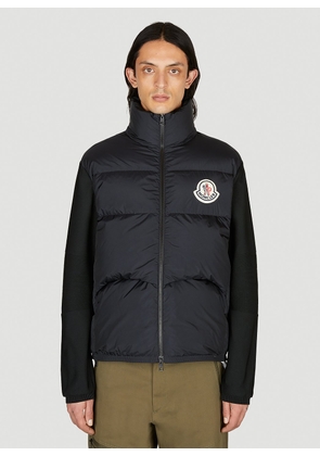 Moncler Logo Patch Shell Jacket - Man Jackets Black Xxl