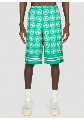Gucci Horse Motif Shorts - Man Shorts Green It - 46