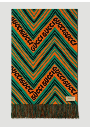 Gucci Gg Losanghe Blanket -  Textiles Green One Size