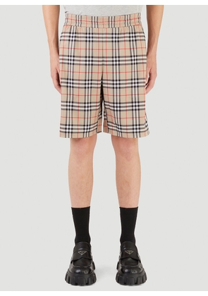 Burberry Debson Check Shorts - Man Shorts Beige M