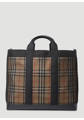Burberry Ormond Tote Bag - Man Tote Bags Black One Size