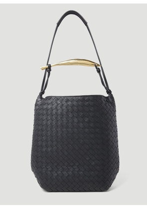 Bottega Veneta Virgule Hobo Shoulder Bag - Man Tote Bags Black One Size