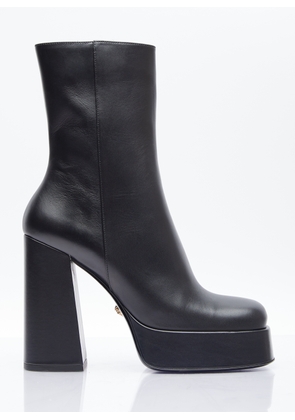 Versace Aevitas Single Platform Leather Boots - Woman Boots Black Eu - 39