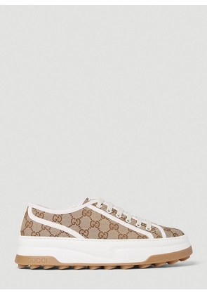 Gucci Gg Canvas Sneakers - Woman Sneakers Beige Eu - 39