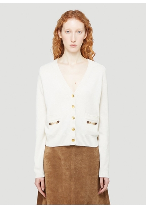 Gucci Horsebit Cashmere Cardigan - Woman Knitwear Beige M