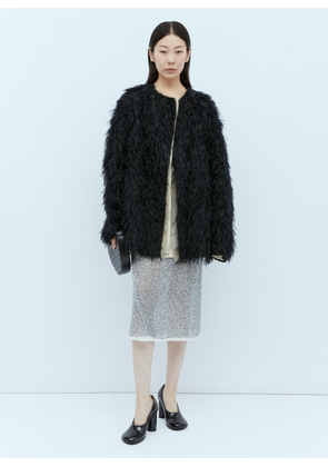 Dries Van Noten Silk-blend Hairy Jacket - Woman Jackets Black M