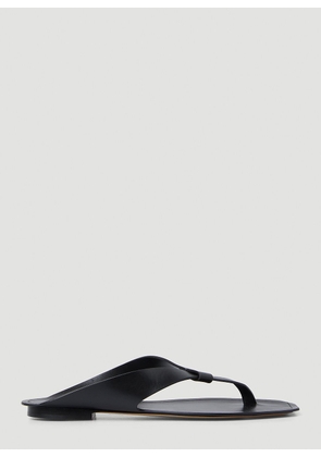 Saint Laurent Isla Flat Sandals - Man Sandals Black Eu - 43